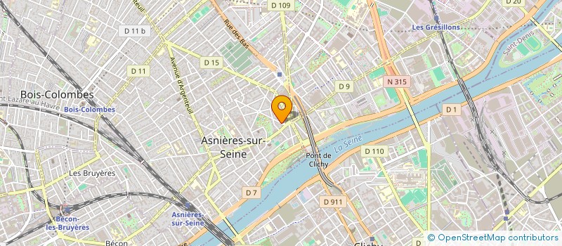 localisation de l'entreprise GTC INVEST à ASNIERES-SUR-SEINE