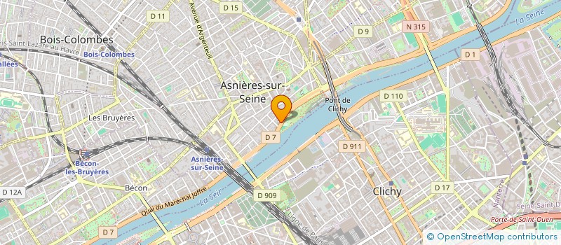 localisation de l'entreprise GTD à ASNIERES-SUR-SEINE