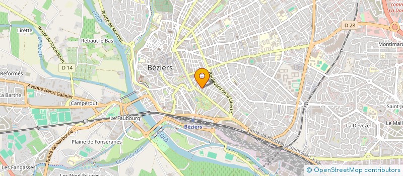 localisation de l'entreprise GTD GROUPE à BEZIERS
