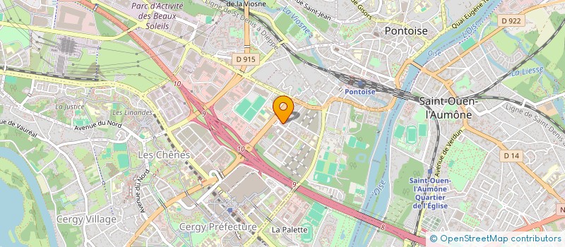 localisation de l'entreprise GTD TRANS à PONTOISE