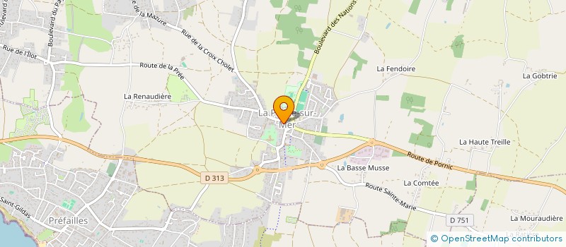 localisation de l'entreprise GTDGROUP à LA PLAINE-SUR-MER