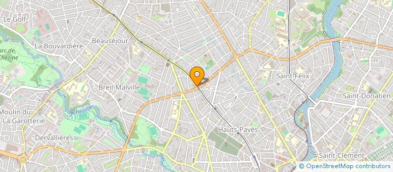 localisation de l'entreprise GTDIS à NANTES