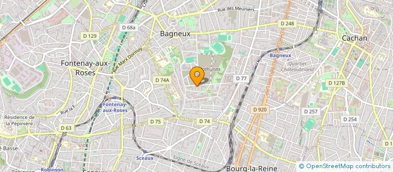 localisation de l'entreprise GTE à BAGNEUX
