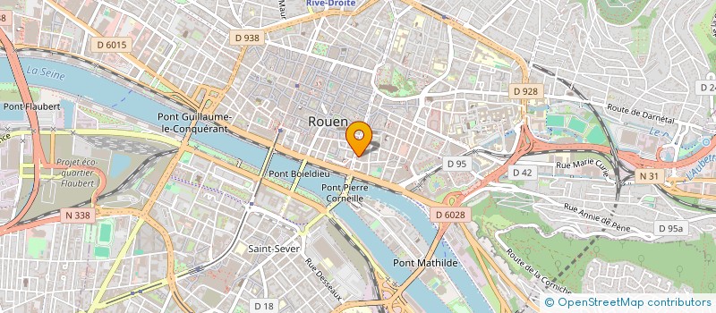 localisation de l'entreprise GTE IMMO à ROUEN