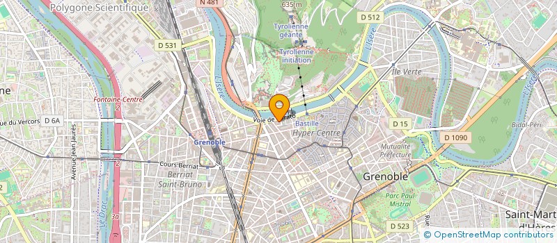 localisation de l'entreprise GTEC à GRENOBLE