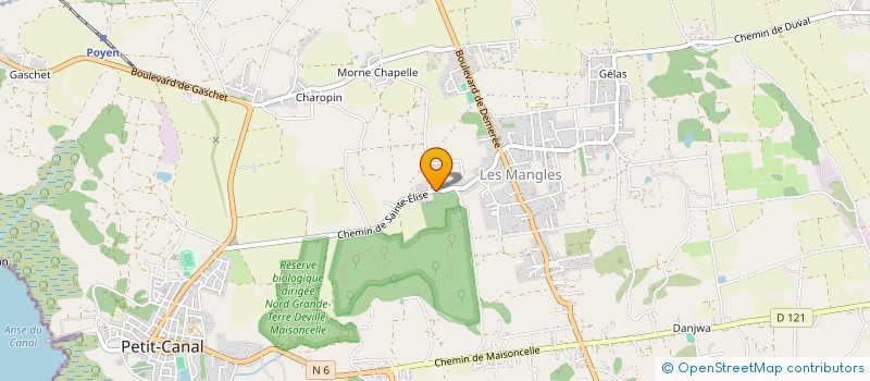 localisation de l'entreprise GTEC à PETIT-CANAL