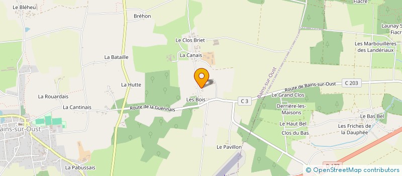 localisation de l'entreprise GTEK-FORMATION  BAINS-SUR-OUST