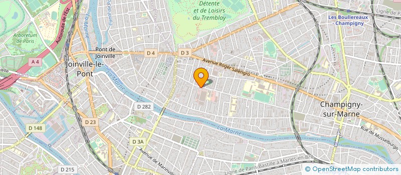 localisation de l'entreprise GTEKS GROUP INT à CHAMPIGNY-SUR-MARNE