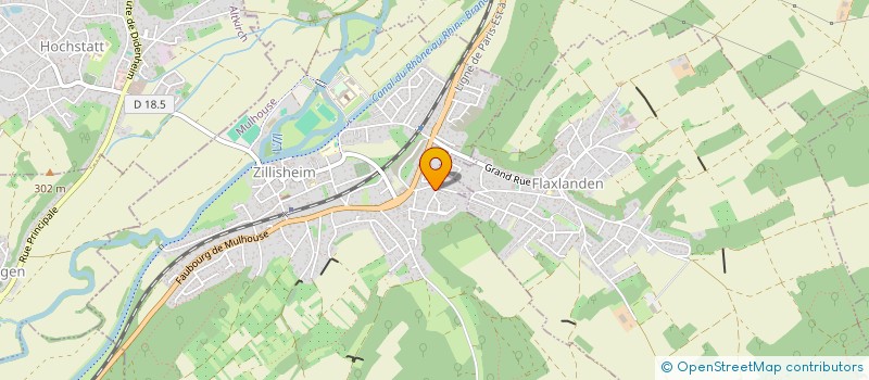 localisation de l'entreprise GTEX  ZILLISHEIM