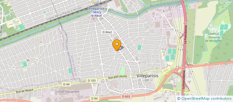 localisation de l'entreprise GTF  VILLEPARISIS