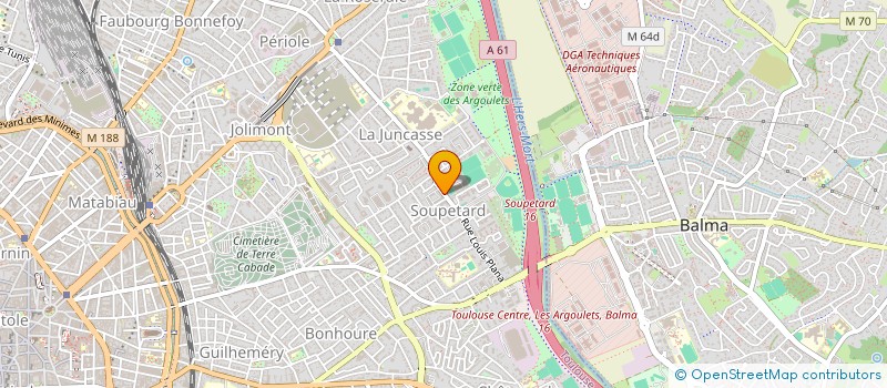 localisation de l'entreprise GTF à TOULOUSE