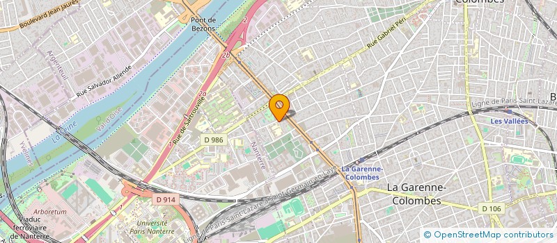 localisation de l'entreprise GTF à COLOMBES
