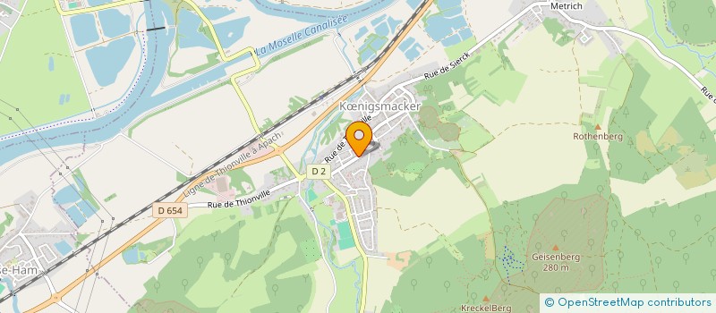 localisation de l'entreprise GTG à KŒNIGSMACKER
