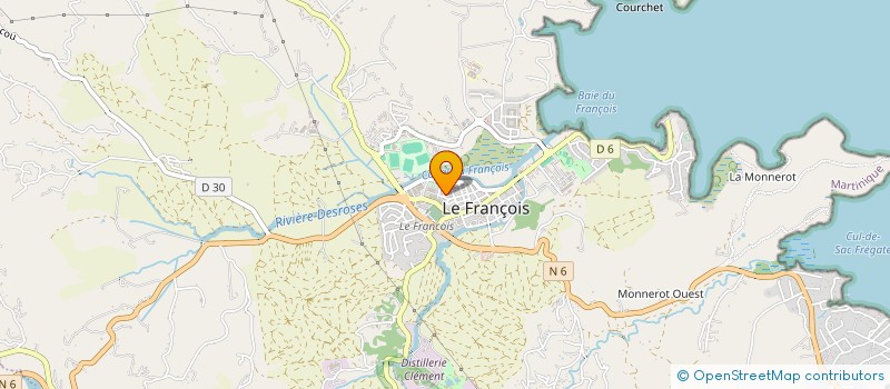 localisation de l'entreprise GTG  LE FRANCOIS