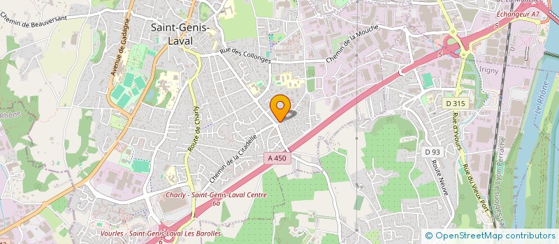 localisation de l'entreprise GTG  SAINT-GENIS-LAVAL