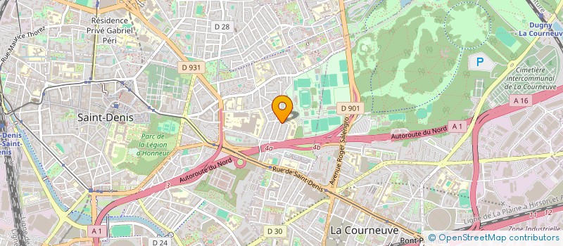 localisation de l'entreprise GTG à SAINT-DENIS