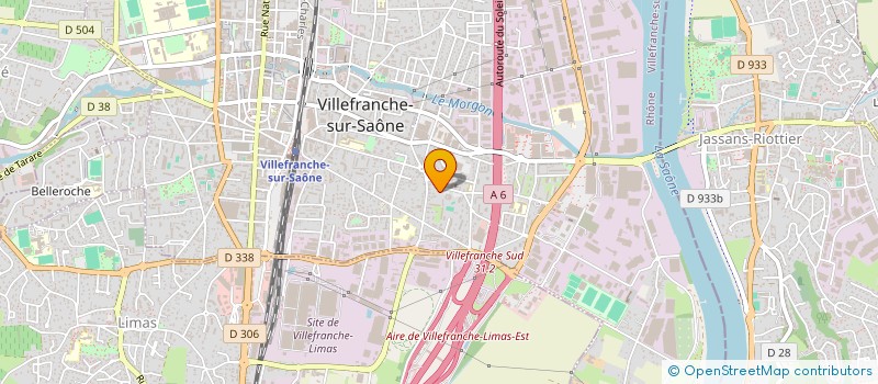 localisation de l'entreprise GTG  VILLEFRANCHE-SUR-SAONE