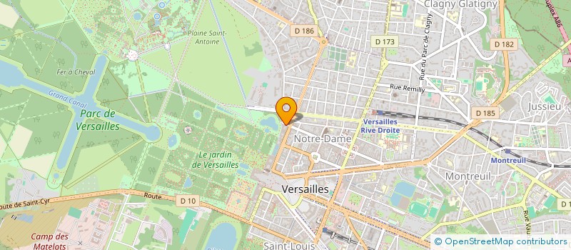 localisation de l'entreprise GTG CONSULTING à VERSAILLES