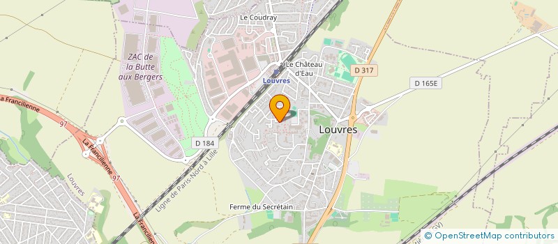 localisation de l'entreprise GTG ELEC  LOUVRES