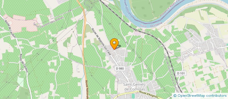 localisation de l'entreprise GTG PRESTATIONS  SAINT-GENIES-DE-COMOLAS