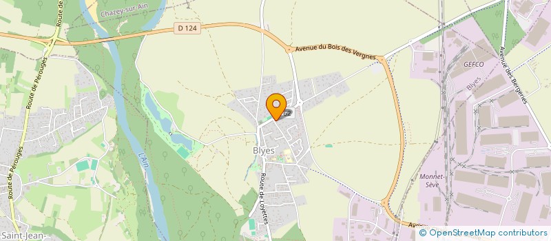 localisation de l'entreprise GTGC-GONNET TERRASSEMENT & GENIE CIVIL  BLYES