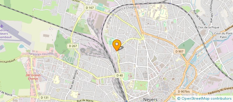 localisation de l'entreprise GTGI à NEVERS