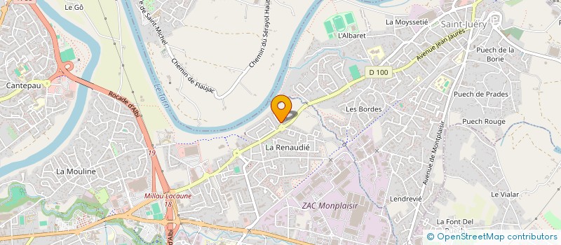 localisation de l'entreprise GTH SERVICES à ALBI