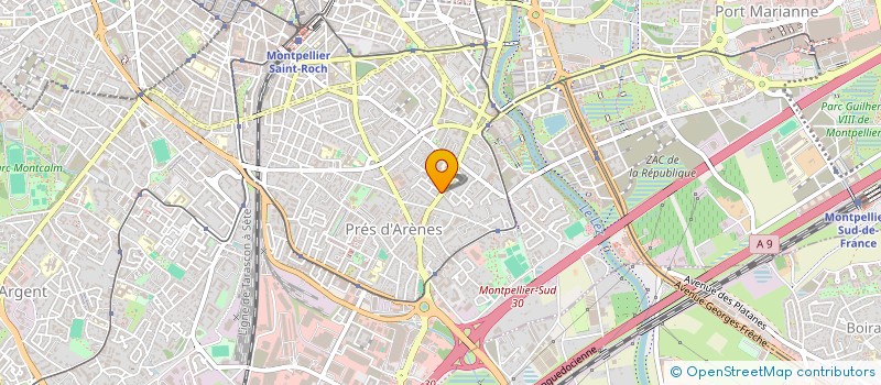 localisation de l'entreprise GTHERMIQUE  MONTPELLIER