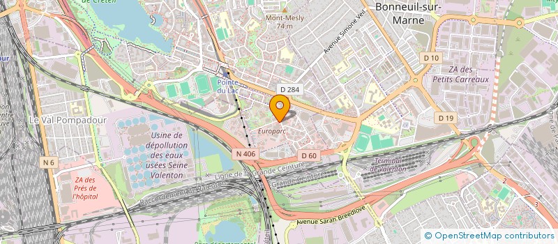 localisation de l'entreprise GTHF  CRETEIL