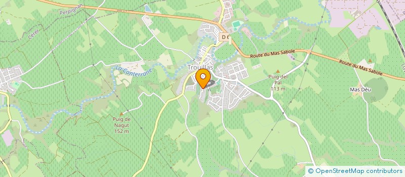 localisation de l'entreprise GTI 66  TROUILLAS