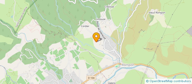 localisation de l'entreprise GTI  ROMPON