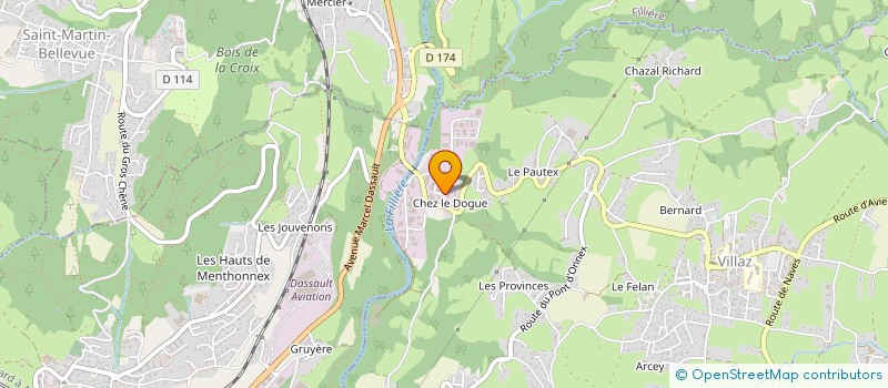 localisation de l'entreprise GTI ASSEMBLAGE à VILLAZ