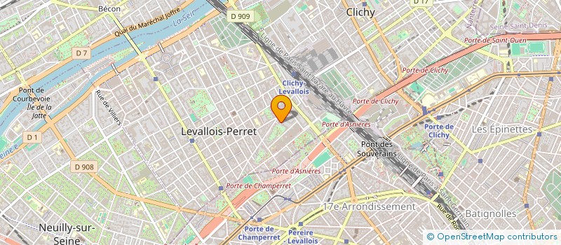 localisation de l'entreprise GTI CORREIA à LEVALLOIS-PERRET