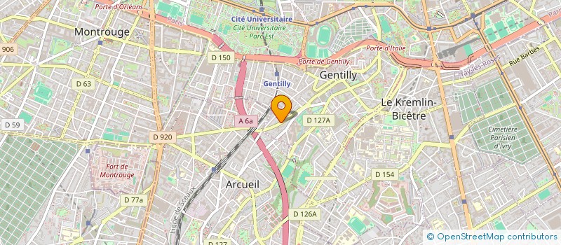 localisation de l'entreprise GTI DIFFUSION à GENTILLY