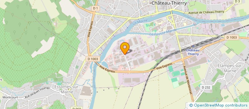 localisation de l'entreprise GTIE CAP INFRAS à CHATEAU-THIERRY