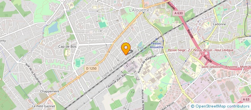 localisation de l'entreprise GTINFO à PESSAC