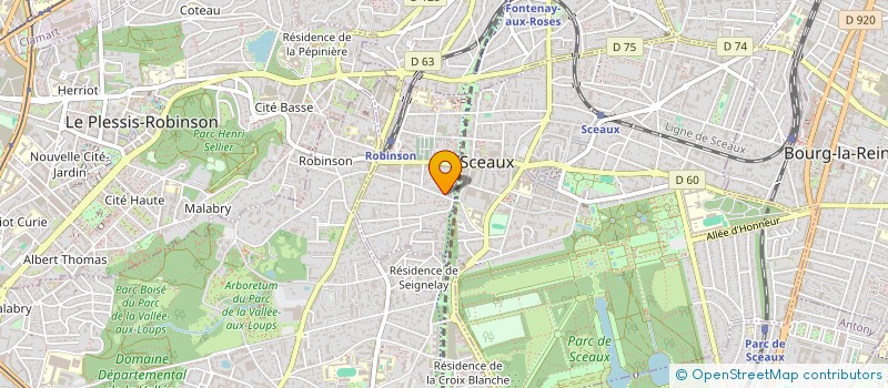 localisation de l'entreprise GTK 44  SCEAUX