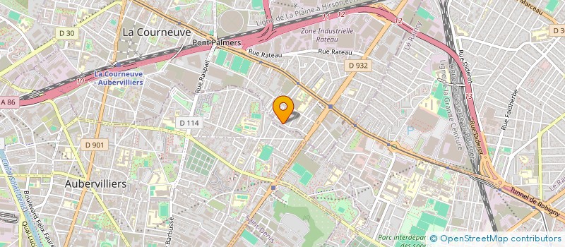 localisation de l'entreprise GTK à LA COURNEUVE