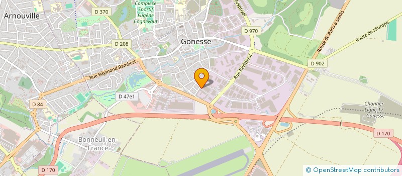 localisation de l'entreprise GTK à GONESSE