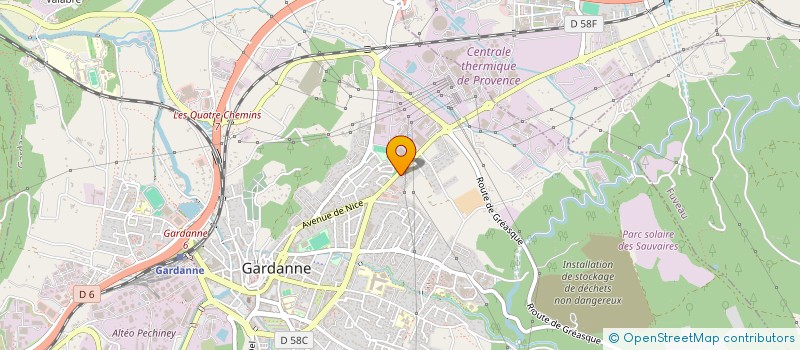 localisation de l'entreprise GTK RESEAUX  MARSEILLE
