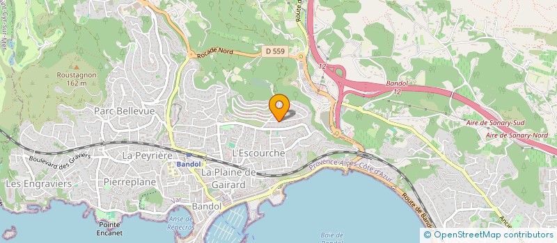 localisation de l'entreprise GTKJ  BANDOL