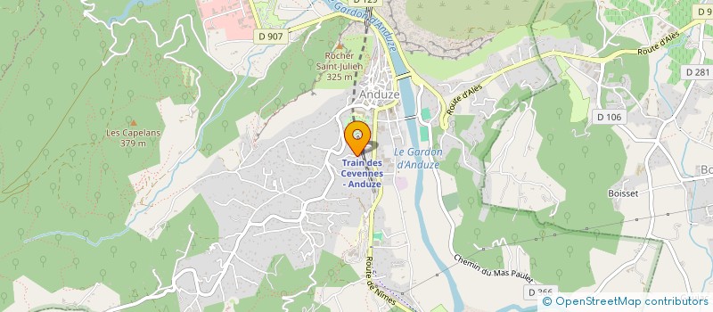 localisation de l'entreprise GTL à ANDUZE