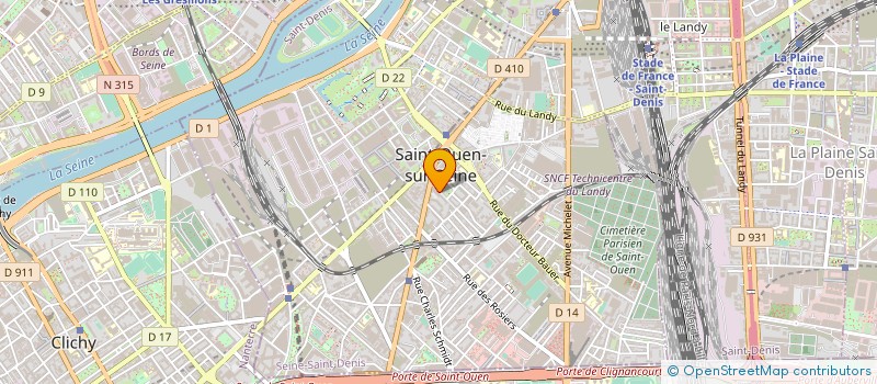 localisation de l'entreprise GTL à SAINT-OUEN-SUR-SEINE