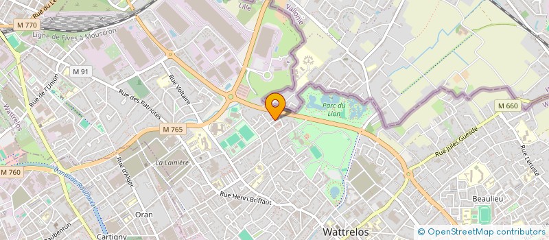 localisation de l'entreprise GTL  WATTRELOS