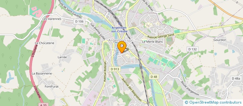 localisation de l'entreprise GTL CARDS à ARGENTON-SUR-CREUSE