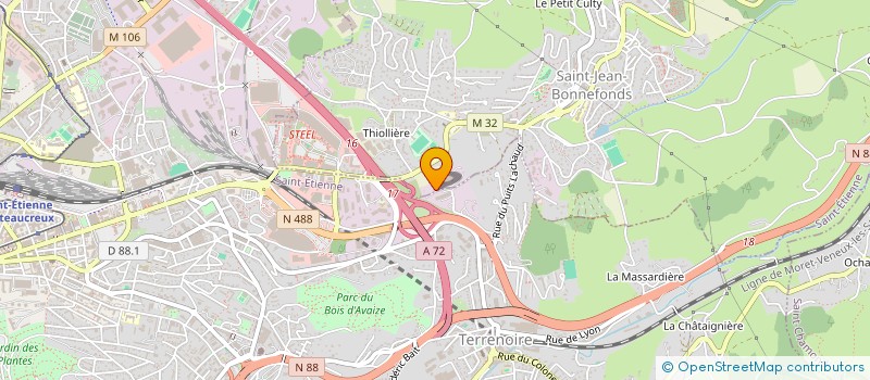 localisation de l'entreprise GTL PLAINE  SAINT-JEAN-BONNEFONDS