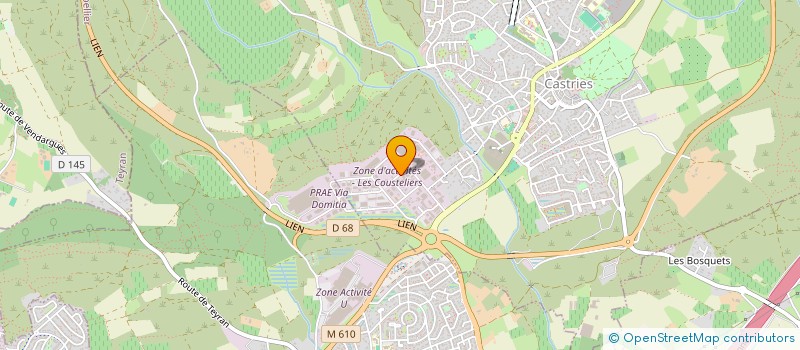 localisation de l'entreprise GTM 34  LATTES