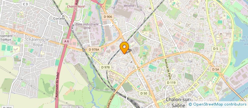 localisation de l'entreprise GTM 71 à CHALON-SUR-SAONE