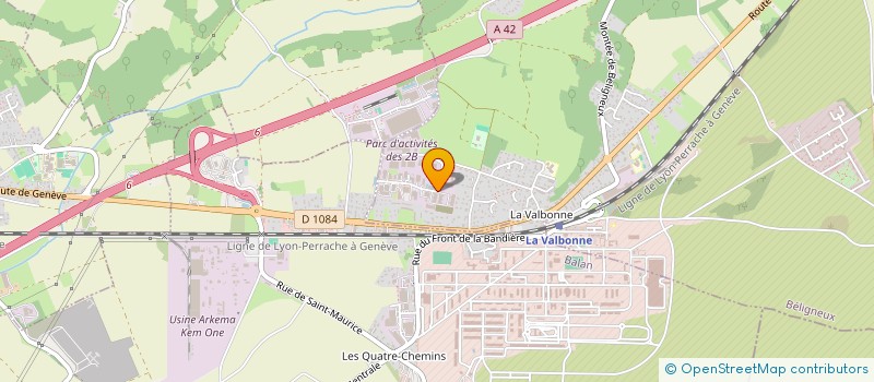 localisation de l'entreprise GTM à BELIGNEUX