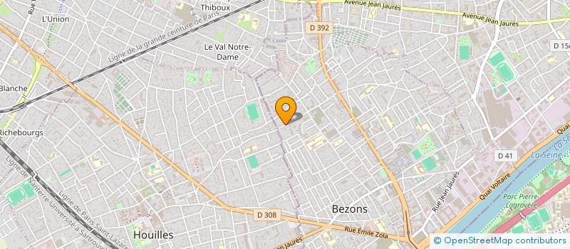 localisation de l'entreprise GTM  BEZONS